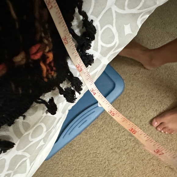 do everything in love tweed one size open front cardigan fringe trim shimmer - Picture 5 of 7